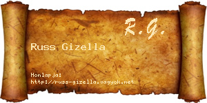 Russ Gizella névjegykártya